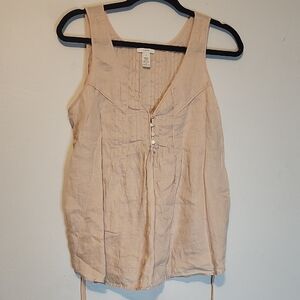 J.crew Women's Cream Sleeveless Top